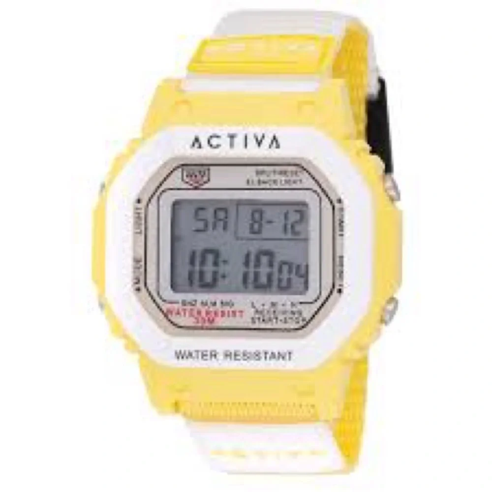 NWT Activa Spectra X Invicta Digital Unisex Watch - 44.5mm, Yellow, White